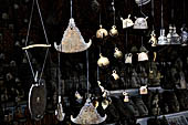 Bagan Myanmar. Htilominlo temple, souvenirs sold to the tourists.